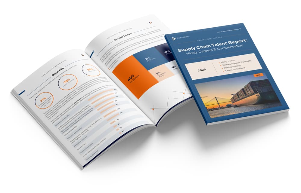 USA Supply Chain Talent Report 2025 Open Book White Background